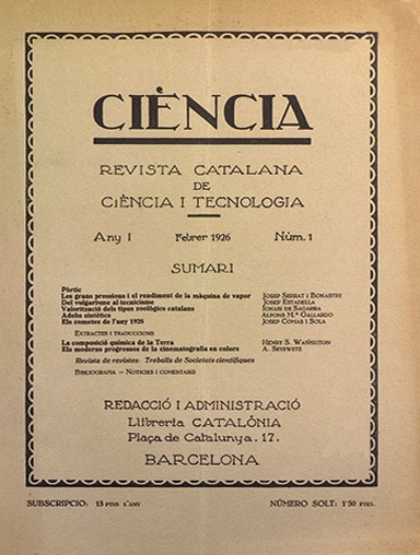 Ciència. Revista catalana de ciència i tecnologia